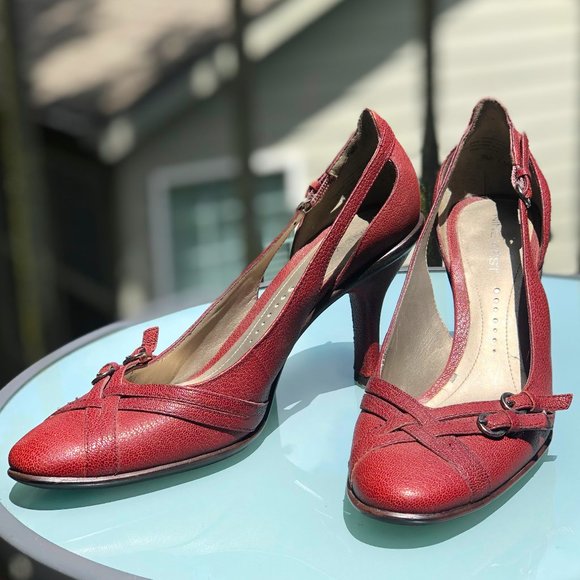 Nine West Shoes - Nine West Dark Red Heels
